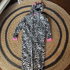 Zebra onesie pajamas